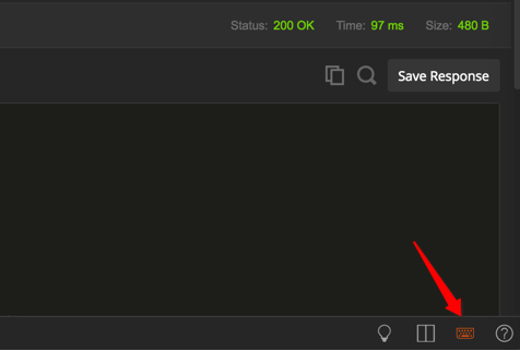 Postman点击右下角键盘图标