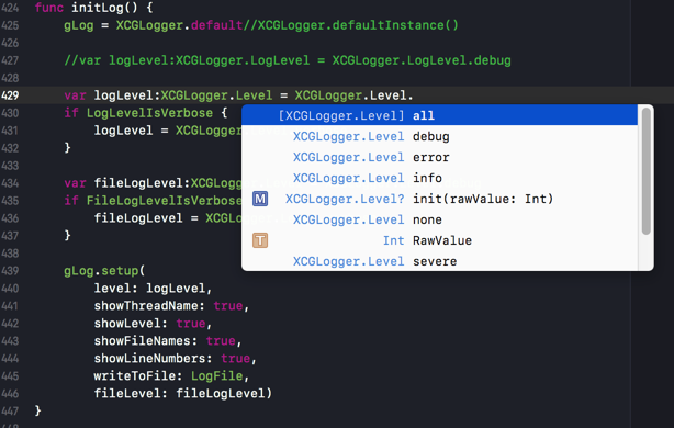 xcode_dynamic_tab_completion_xlogger