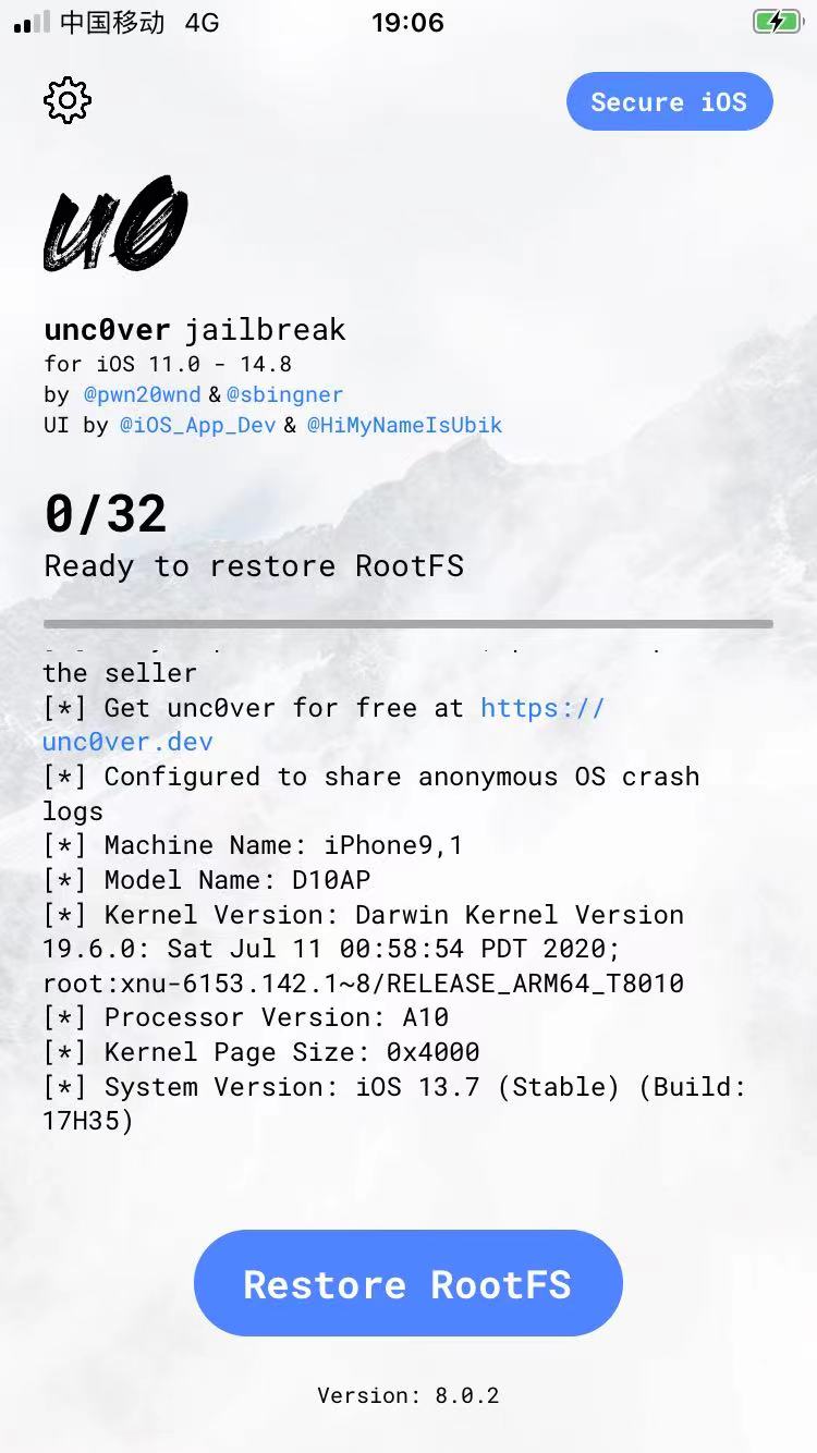 unc0ver_show_restore_rootfs