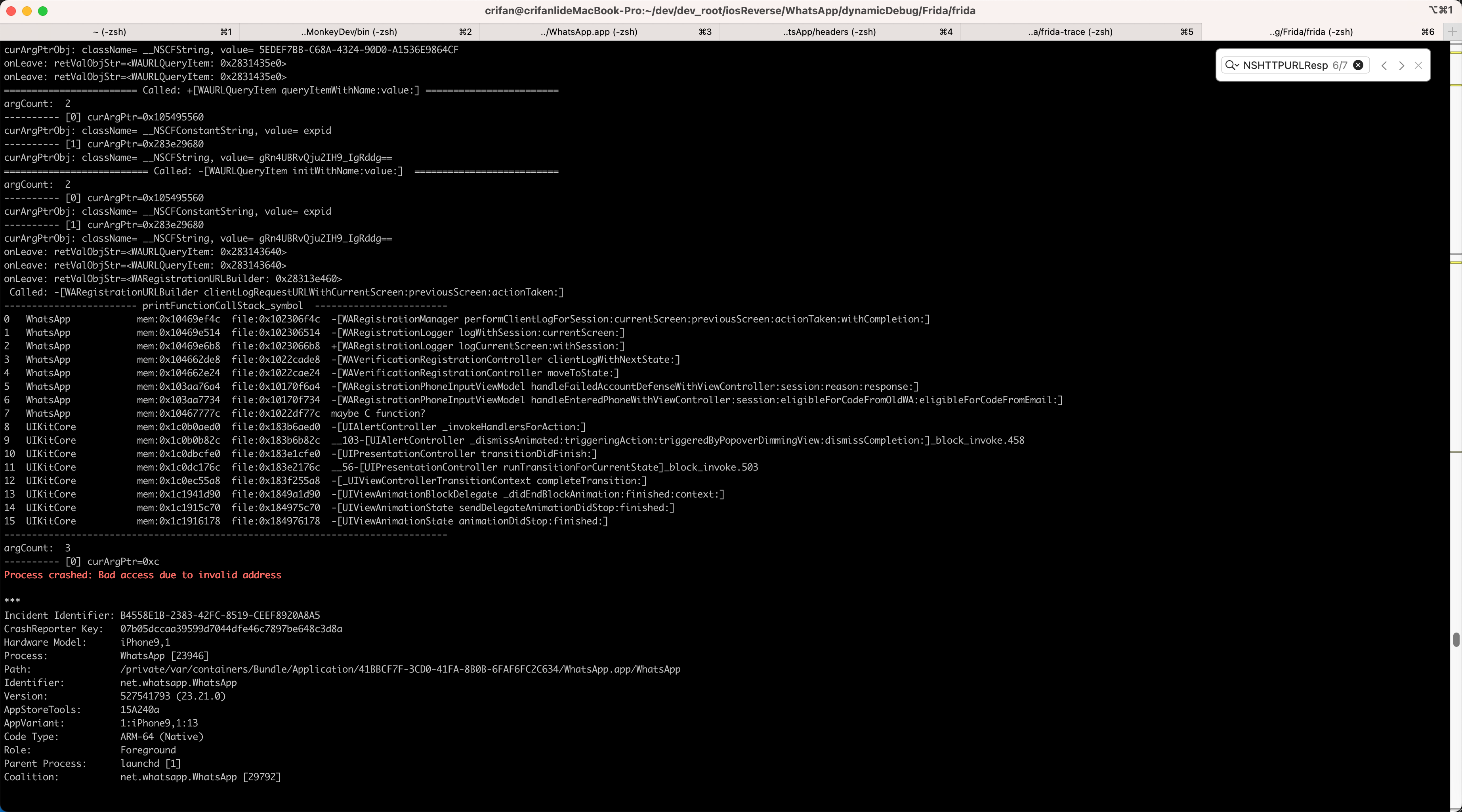 frida_process_crashed_bad_access_invalid_address
